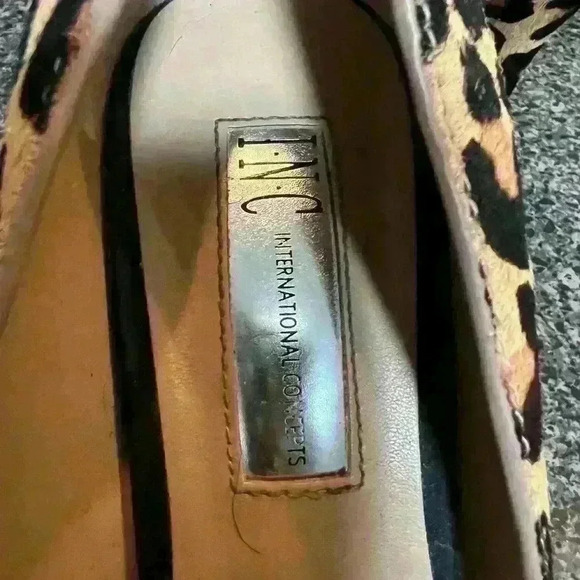 Animal print calf hair pump by INC - Picture 6 of 7